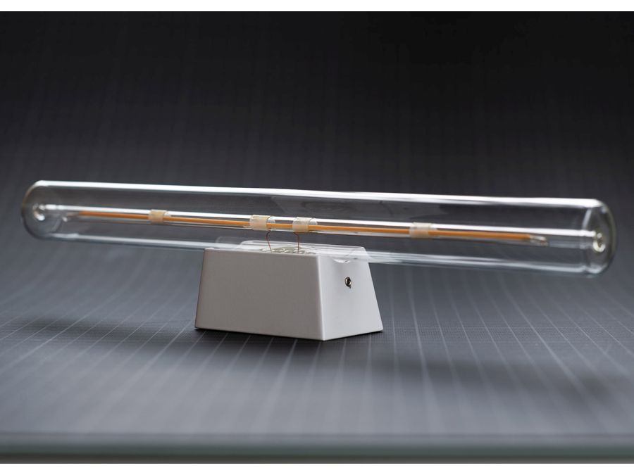 Lampeholder/fatning - S14d, metalisk Hvid