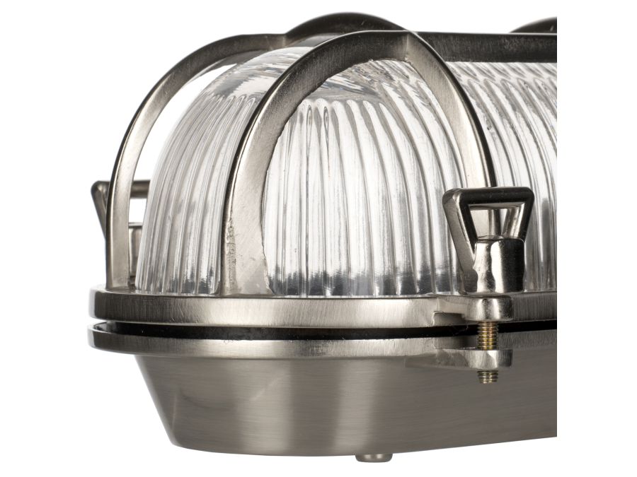 Udendørs skotlampe - AHOI, E27, Alu. nikkel (IP64)