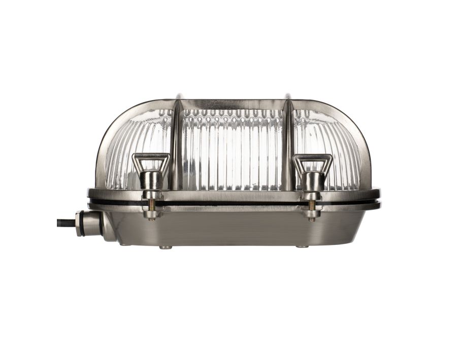 Udendørs skotlampe - AHOI, E27, Alu. nikkel (IP64)