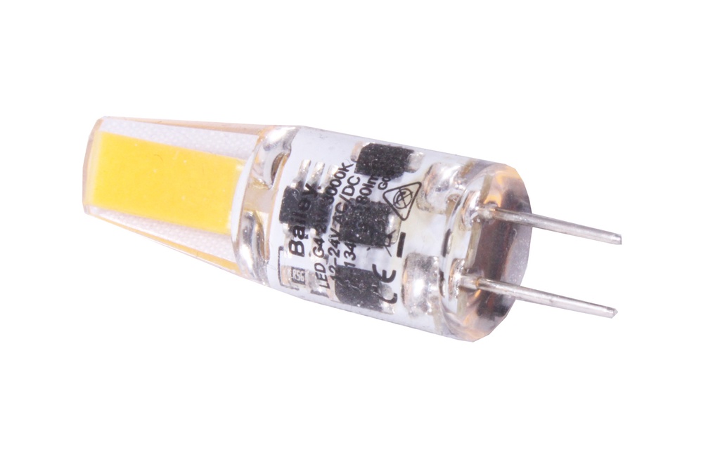 G4 LED stiftpære - 12-24V / 2W, Varm hvid (160 lm, 330°)