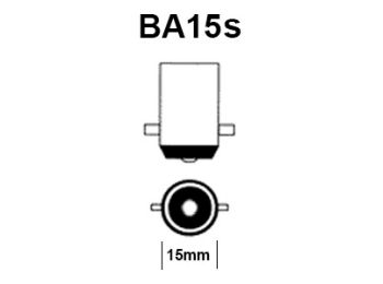 Autolampe - 48V / 45W, BA15s sokkel (Ø25x50mm)