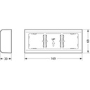 LK Fuga softline underlag 3 modul vandret  hvid