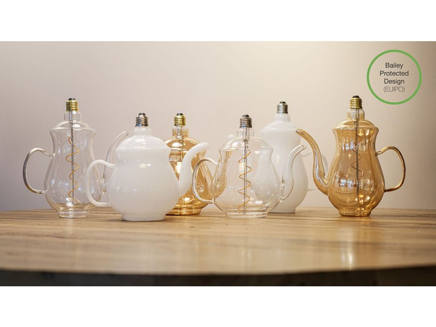 Teapot Earl LED pære - 4W, E27, Klar (2200K)
