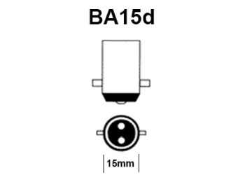 Dværglampe - 110-140V / 90mA / 6-10W, Ba15d (Ø16x45mm)