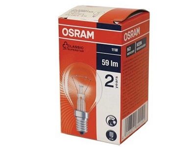 Kronepære - 230V / 11W, E14 sokkel, Klar (50 lm)