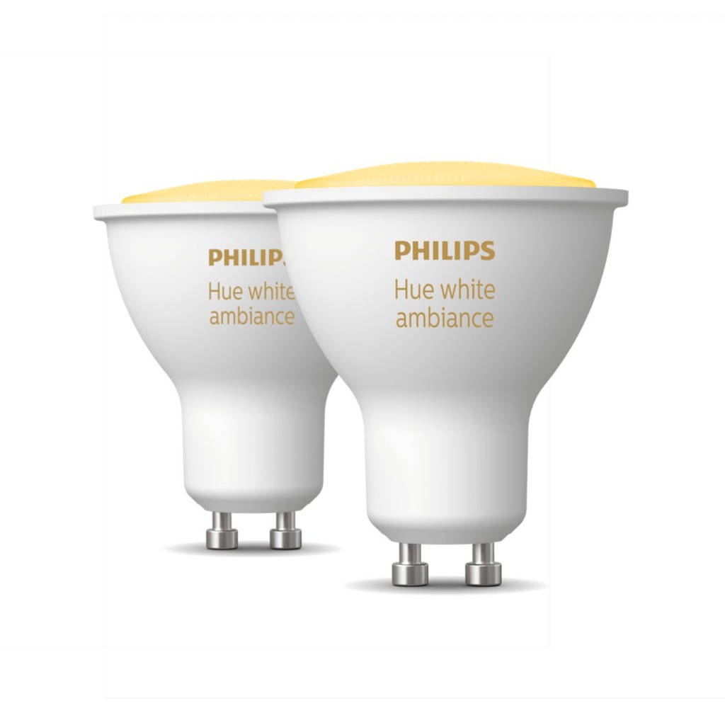 Hue White ambiance GU10 pæresæt - 4,3W (2 pak)