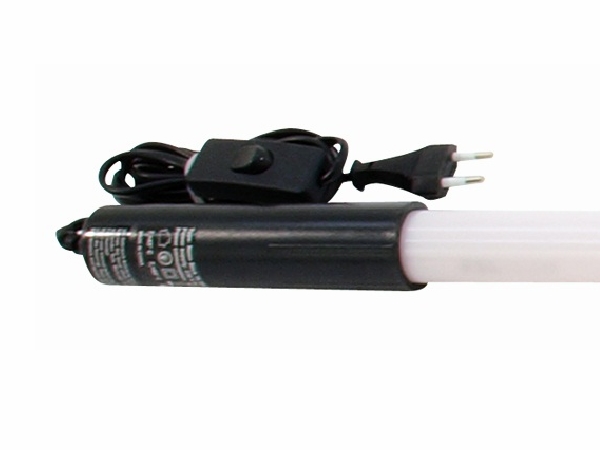 Fluorcerende neonrør - 36W, 134cm x Ø35mm ORANGE m. netstik
