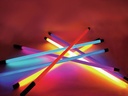 Fluorcerende neonrør - 36W, 134cm x Ø35mm GUL m. netstik
