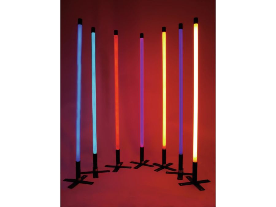 Fluorcerende neonrør - 36W, 134cm x Ø35mm HVID m. netstik