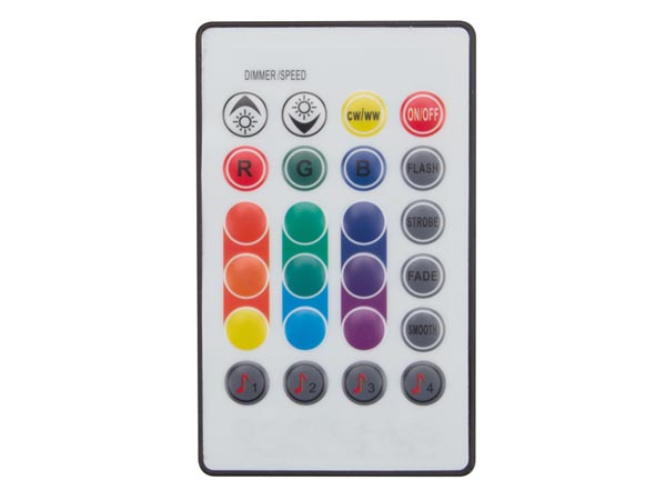 Musikstyret LED stripsæt (IP61) - 150 RGB LED + styring (5m)
