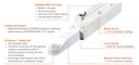 AirZing Pro 5030 UV-C desinfektionslampe - 253,7nm, 30W