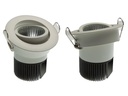 LED indbygningsspot - 230V / 6,5W Rund hvid kip, Varm Hvid