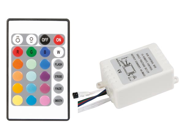 LED stripsæt (IP61) - 150 RGB, fjernbetj., strømfors. (5m)