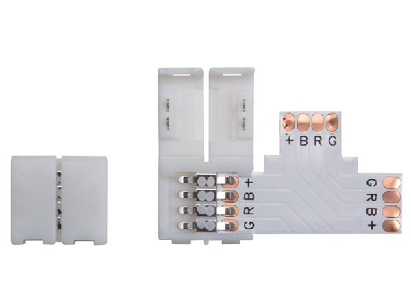 Klemme-konnektor - Til RGB LED strips (PCB 10mm)