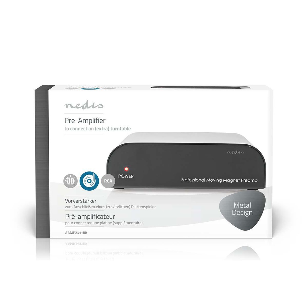 Professionel RIAA forforstærker (inkl. netadapter)