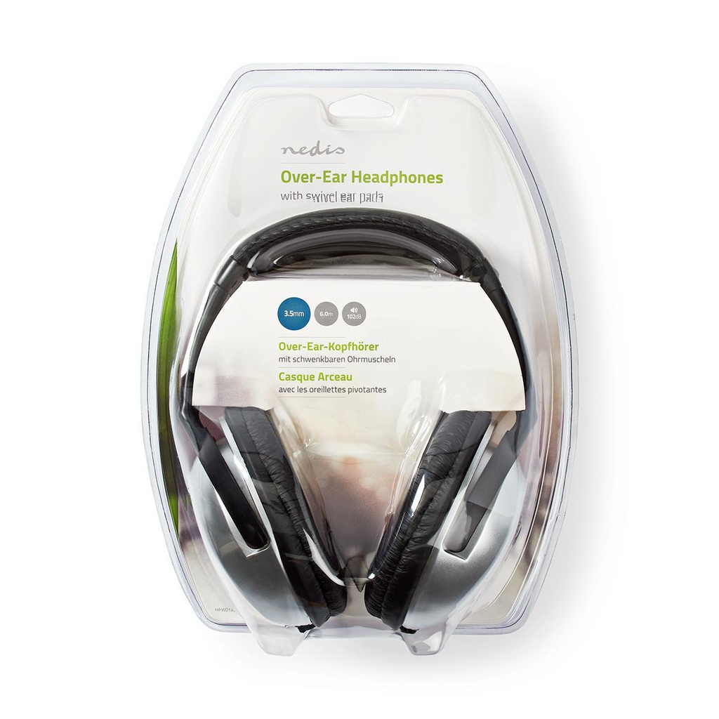 HiFi hovedtelefon m. volumenkontrol