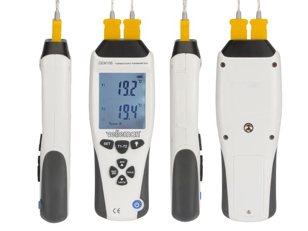 K/J type temperaturprobe termometer