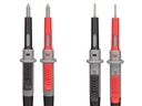 Silikone testprobesæt - 2mm/4mm banan, 10A, CAT IV (1m)