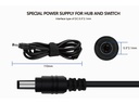 Netadapter - 12Vdc 10A (120W), Sort (5,5x2,5mm DC stik)