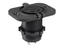 USB biladapter til panelmontage - 12/24V ind > 2 x USB 5V ud