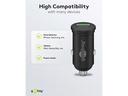 12/24V biladapter - 1 x USB-A, 1 x USB-C PD udtag, 45W