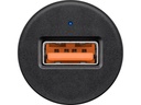 Quick Charge QC3.0 USB billader - Sort (max 3A)