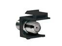 Keystone F stik - 2 x F hun, Sort