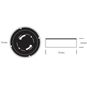 Påbygningsring til 1811 LEDspot mat hvid Type:1821