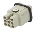 HDC HD Rektangulær multistik - 8pol han, 10A/50V (21x21mm)