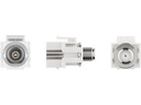 Keystone COAX han til F hun - Flush mount, Hvid