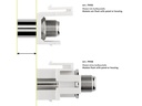 Keystone COAX han til F hun - Flush mount, Hvid