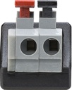 DC hanstik (5,5 x 2,1mm) m. klemmeterminaler