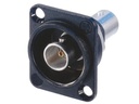 Neutrik - BNC hun sort D-size hus, feed through