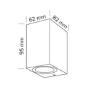 Nordtronic Alba udendørs væglampe 8W LED 3000K