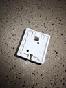 Modularudtag - RJ45(8P8C) hun, til vægmontering, Hvid