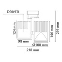 Zip Pro 36W LED 4000K 15° 3 faser mat hvid