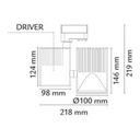 Zip Pro 36W LED 4000K 40° 3 faser mat hvid