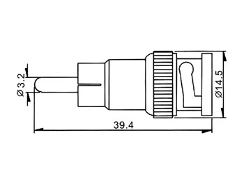 BNC han til RCA(phono) han