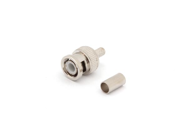 BNC han til RG59 (Ø6,2mm) - Krimptype