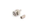 BNC han til RG59 (Ø6,2mm) - Krimptype
