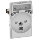 Fuga stikkontakt 2-pol m/jord 1½m uden afdækning