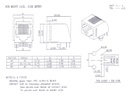 RJ10 fatning (4P4C) til print montage