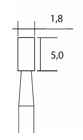 Diamant-Cylinder 1,8mm (1 stk.)