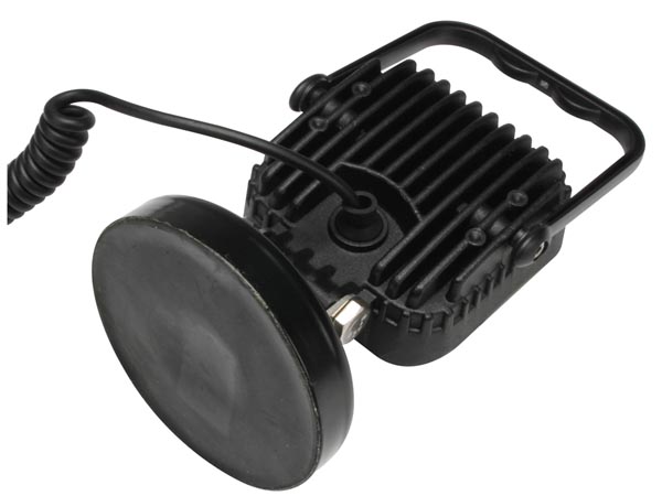 LED projektør m. magnetfod - 12-24V / 15W, Neutral hvid