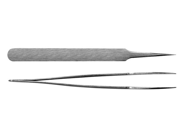 Pincet - Antimagnetisk rustfri stål, Rund spids