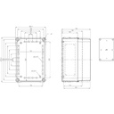 Fibox Grå Låg - 280x190x30 - 4 skruehuller