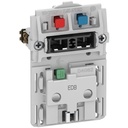 Fuga stikkontakt EDB 2-polet m/jord og afbryder