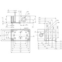 Fibox med gråt låg - 130x80x125 - 4 skruehuller