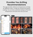 Smart BBQ-grilltermometer m. app. inkl. 2 prober