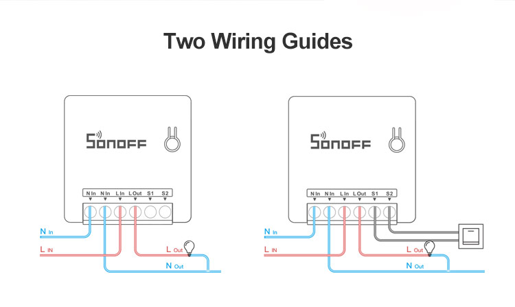 MINI - WIFI 2-vejs Smart Switch (maks. 10A)